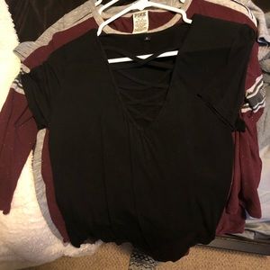 black shirt from tillys